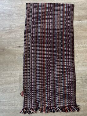 Missoni Multicolor Zigzag Knit Scarf